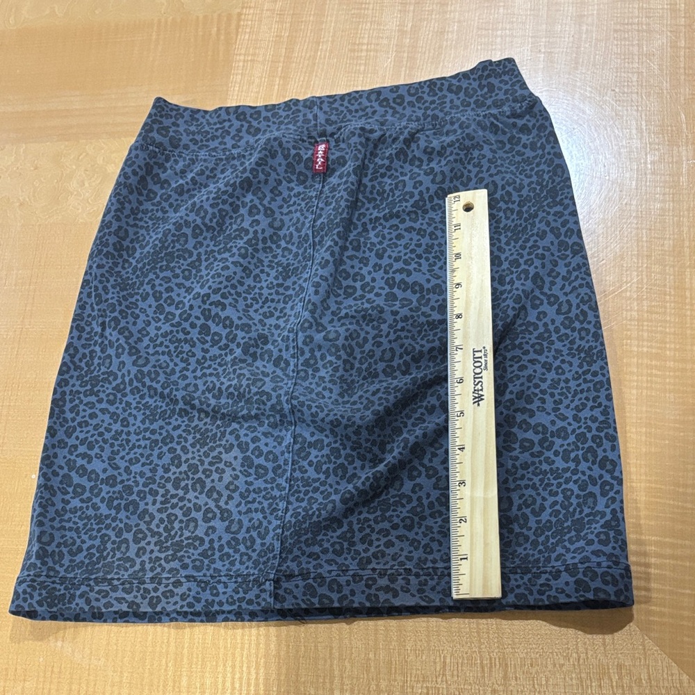 Hard Tail Charcoal Leopard Mini Skirt